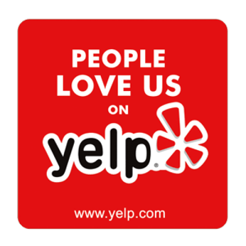 People love us on Yelp logo